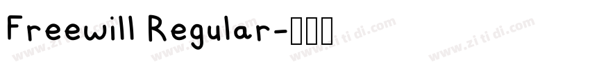 Freewill Regular字体转换